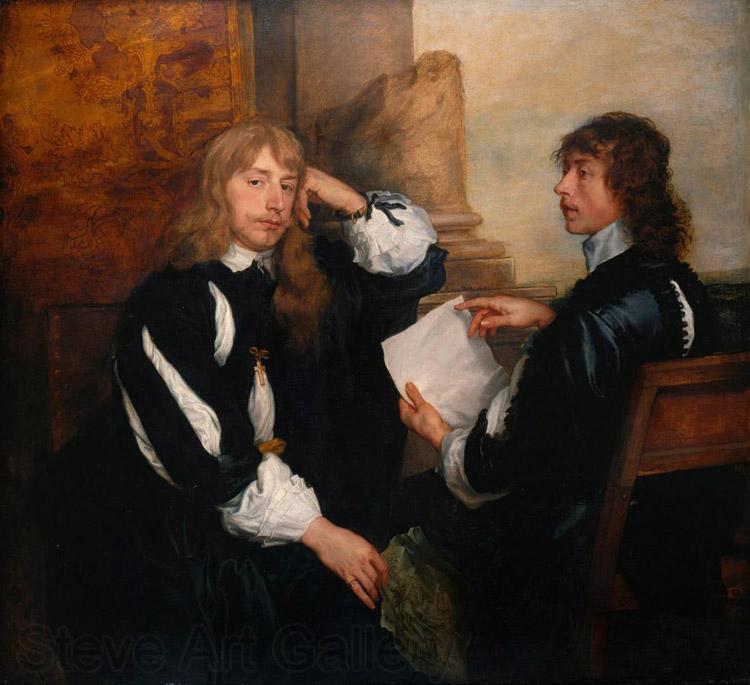 Dyck, Anthony van Thomas Killigrew and William (mk25) Norge oil painting art